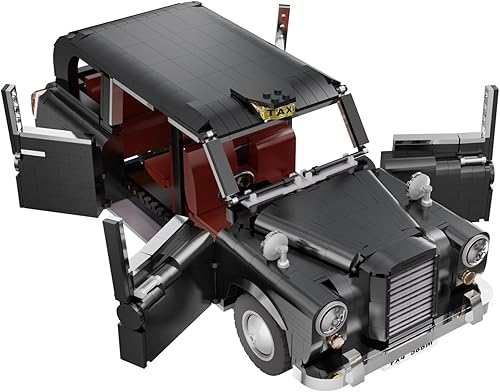 Miniatura 9 de dOMOb LEVC London Taxi Black Cab Kit de construcción de coche  Juguetes de ladrillos para niños y adultos mayores de 14 años  Juego de construcción
