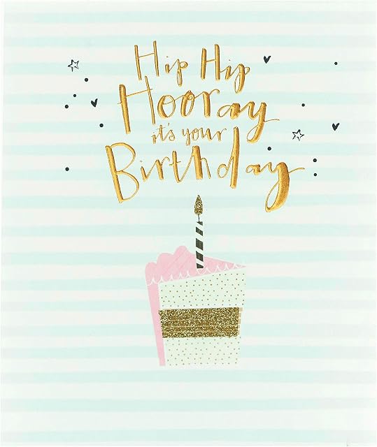 UK Greetings Birthday Card for Her, Blue