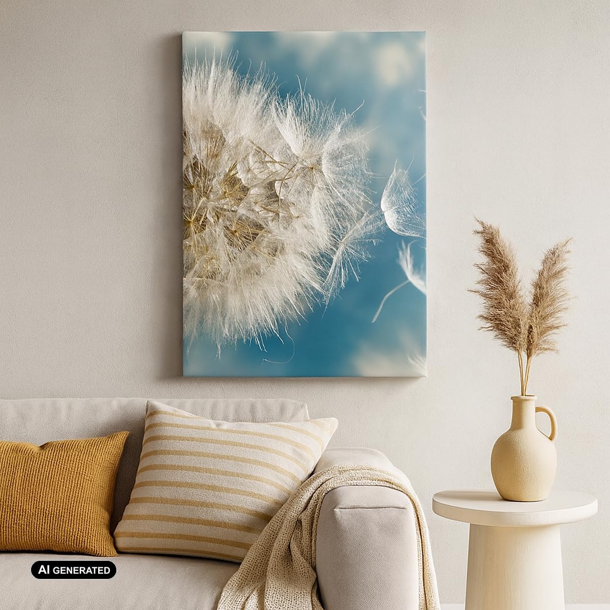 ARTTOR Quadri Moderni su Tela 65x120 cm Verticale Botanica Fiori - 3567 | Ragazzo Estate Pianta Quadro Decorativo Grande Soggiorno Camera da Letto Decorazione da Parete Arte da Parete ARTTOR
