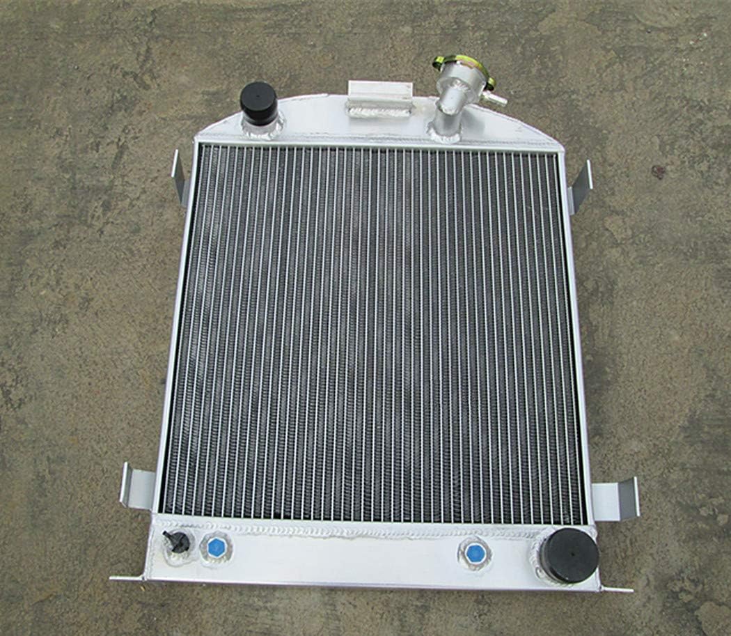 3 ROW Aluminum Radiator For 1932 FORD CHOPPED CHEVY ENGINE AT 32