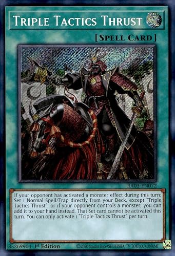 Triple Tactics Thrust (Secret Rare) - RA03-EN072 - Secret Rare - 1st Edition