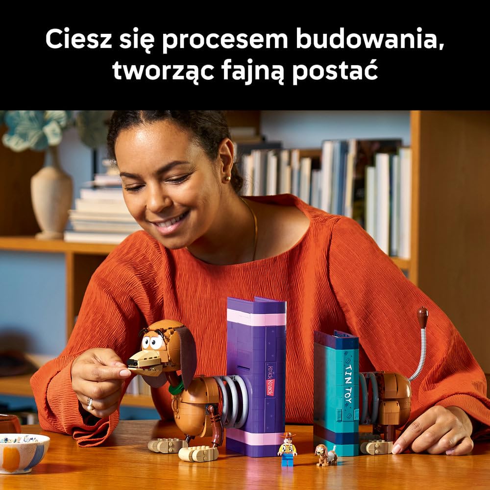 LEGO Disney Toy Story Cienki — podpórki pod książki 43301 | Podpórki pod książki, model kolekcjonerski, prezent dla fana Toy Story, 1311 elementów