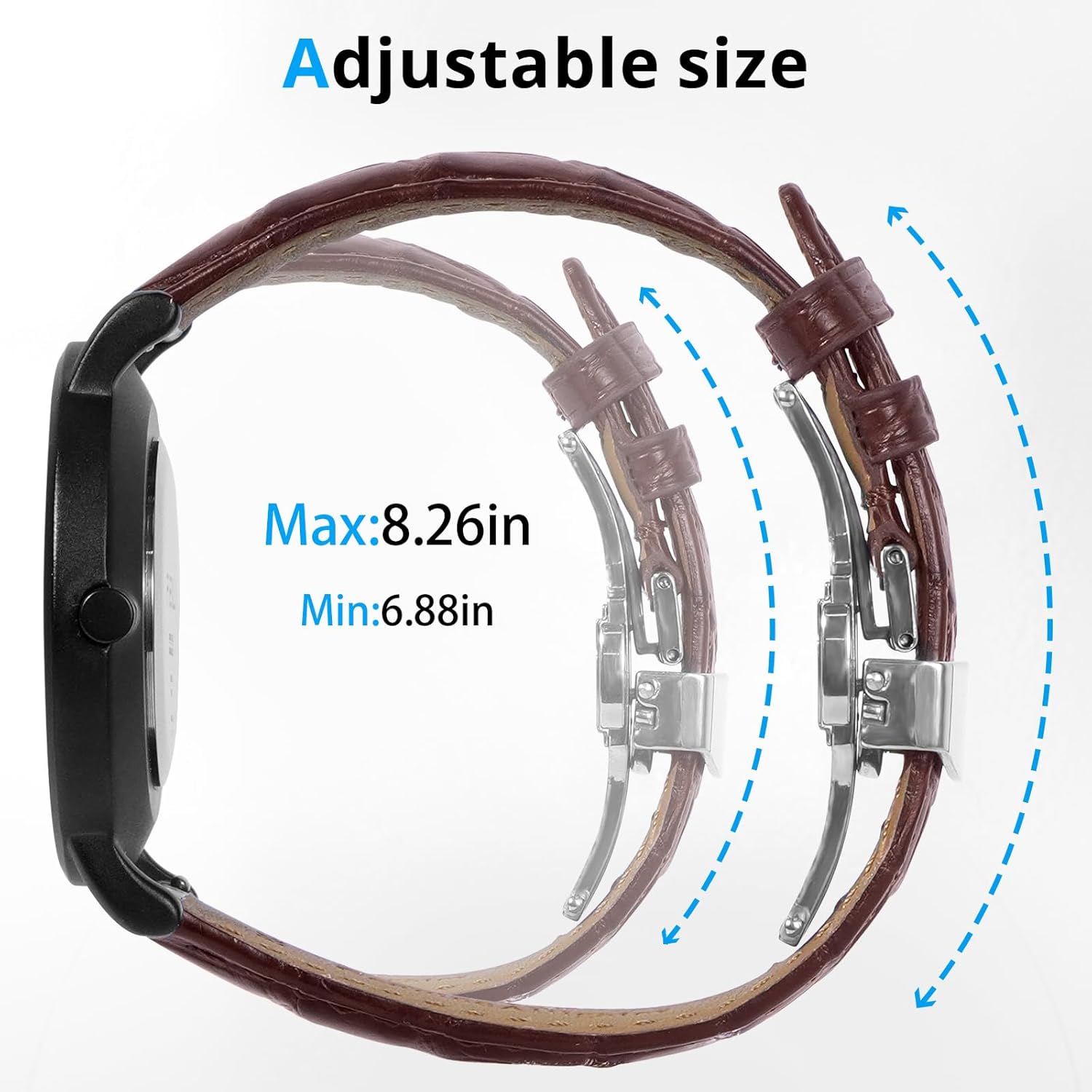 Leather Watch Bands for Men,Leather Watch Band Quick Release Watch Straps,Alligator Watch bands Replacement Strap for Men and Women 18mm 20mm 21mm 22mm