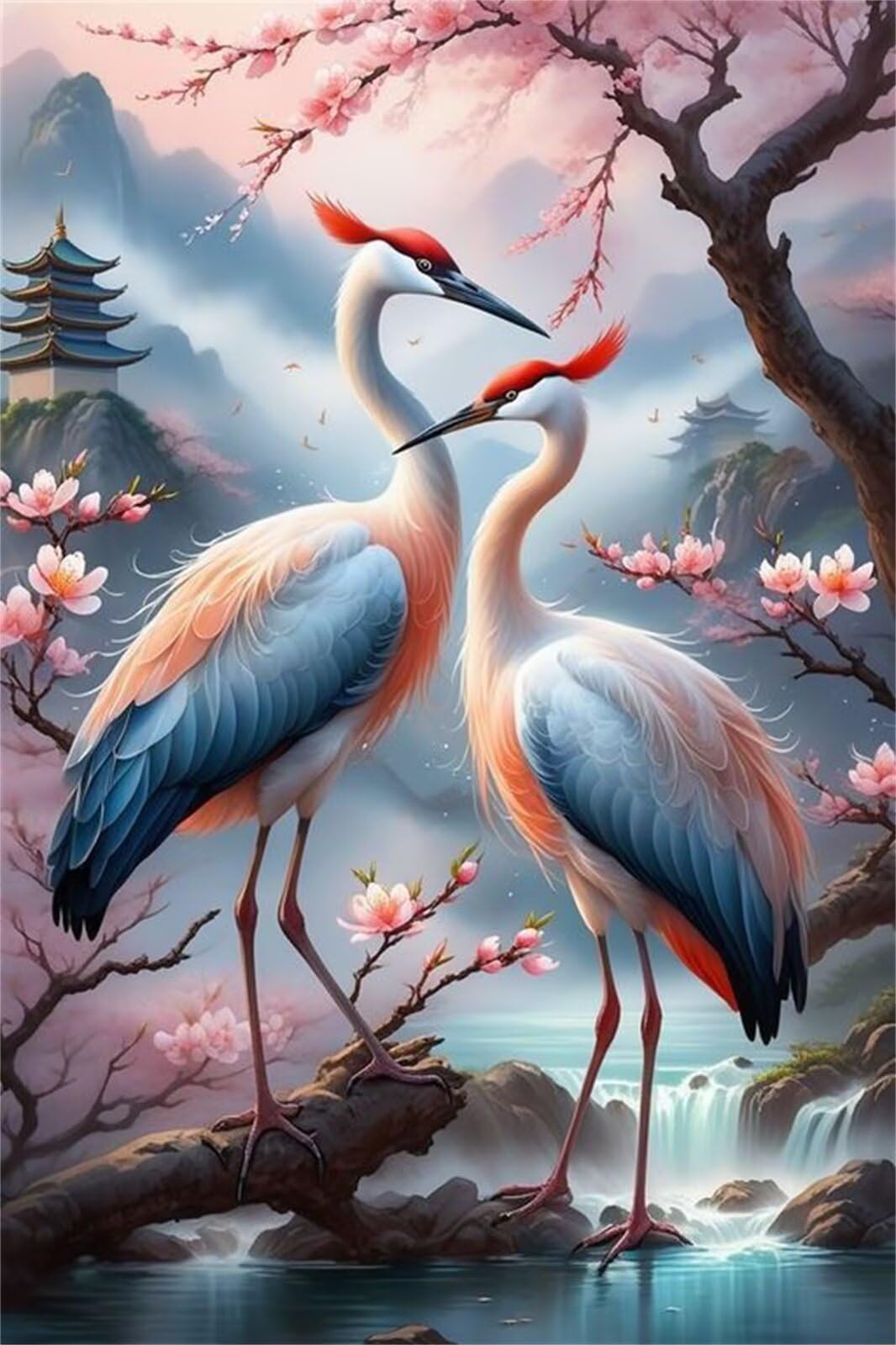 Puzzle 1200 Pezzi per Adulti Fiore Animale Gru Gioco Educativo Divertimento Impossible Difficile Puzzle per Adulti 1200 Pezzi 75 x 50 cm
