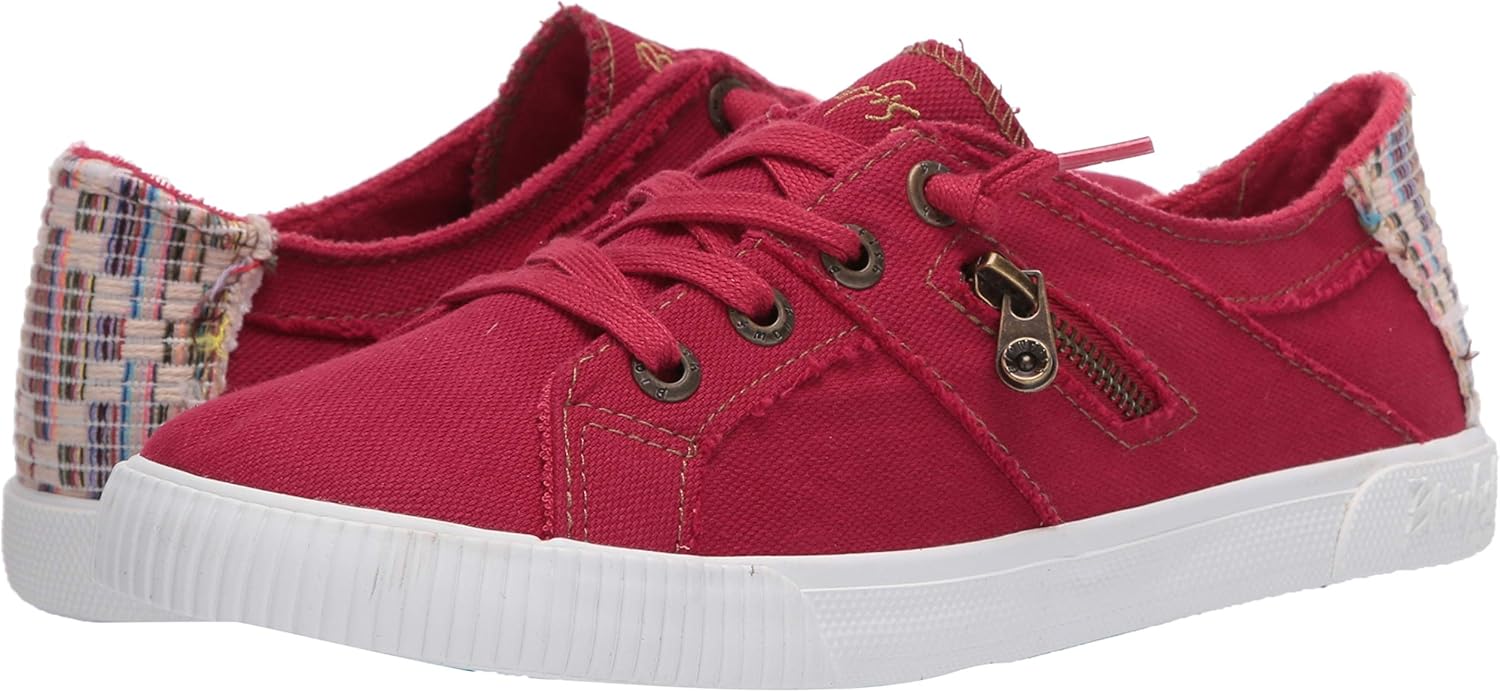 Blowfish Malibu Women's Fruit Sneaker, Jester Red Smoked Canvas, 6.5