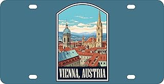 Vienna Austria Design B Souvenir Mini Metal License Plate 4.75 x 2.25 inch
