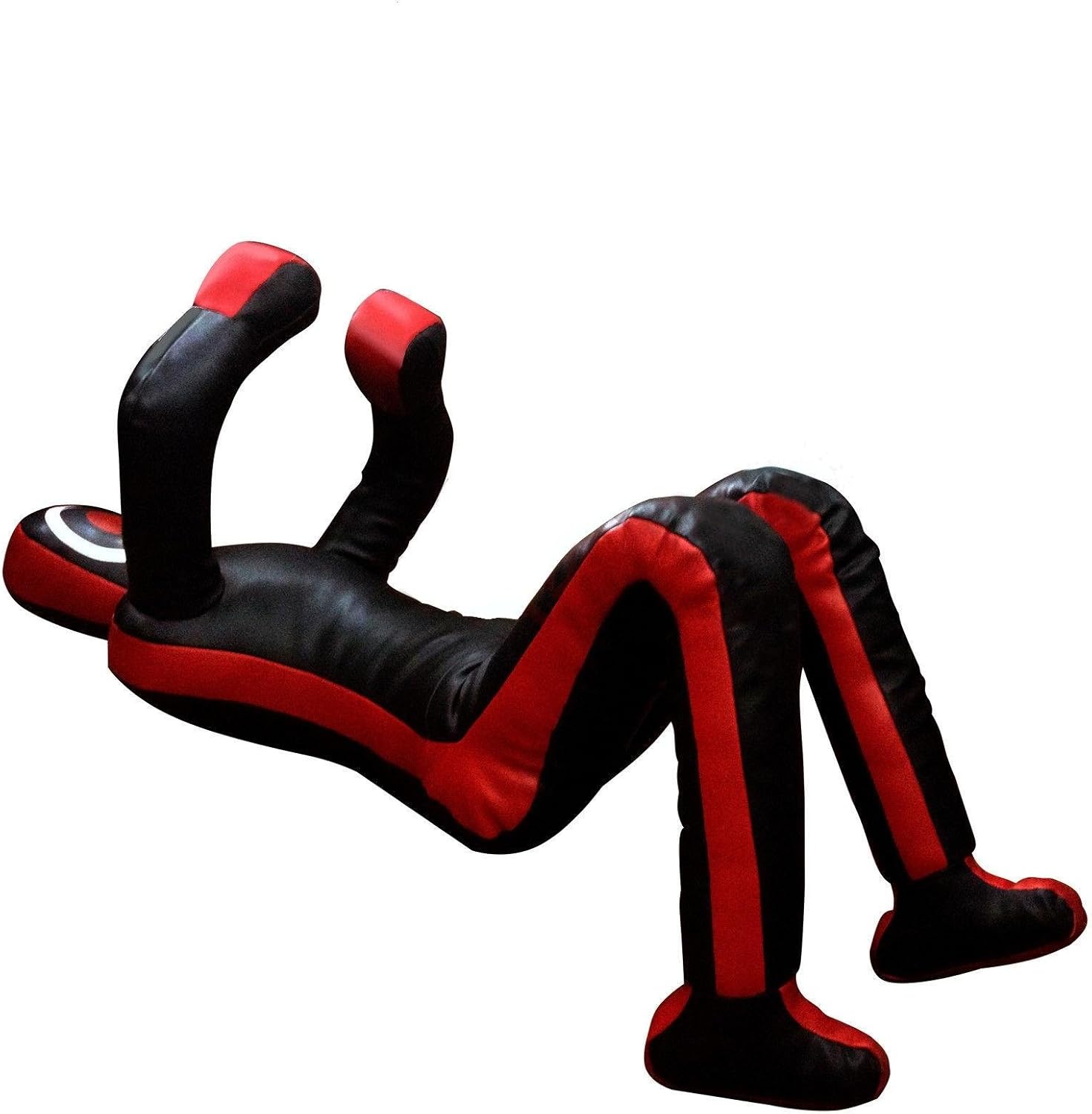 Bestzo MMA Jiu Jitsu Judo Grappling Dummy Canvas Black/Red Sitting Position -Unfilled