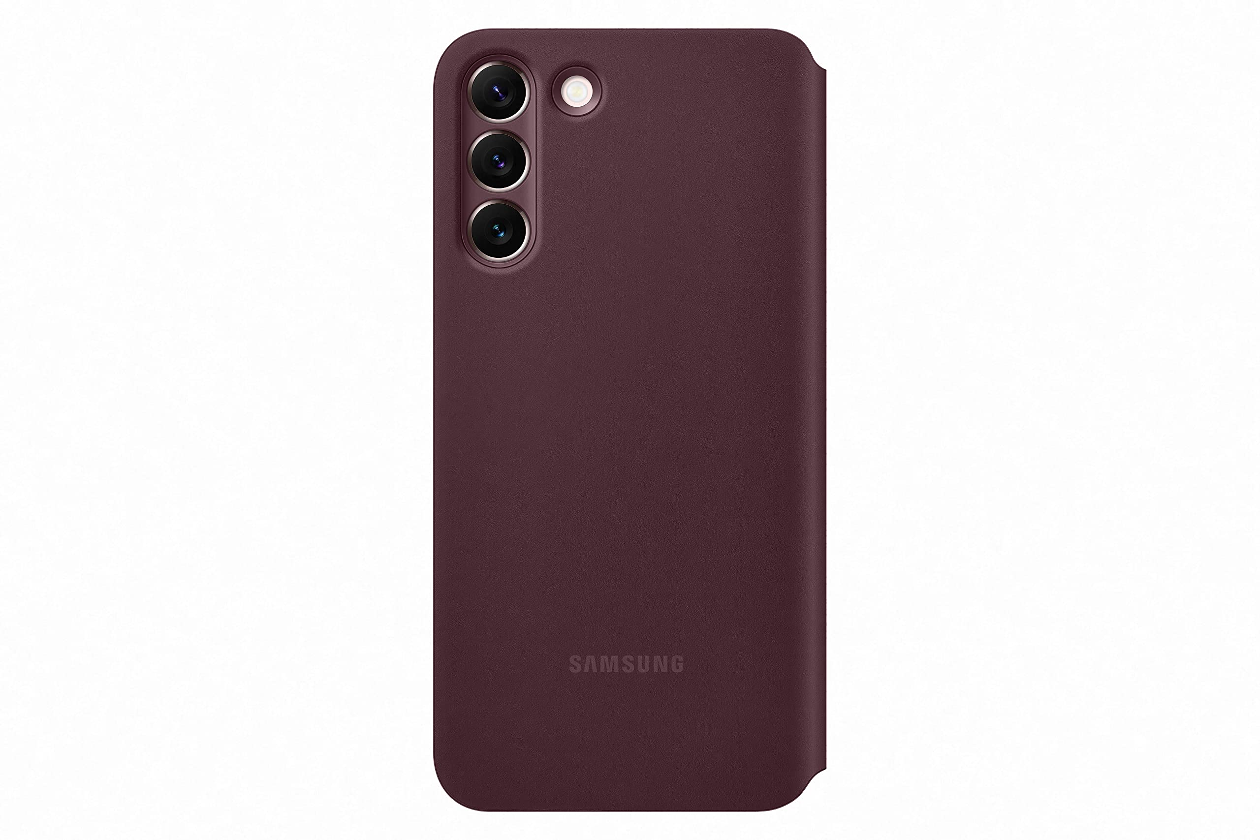 Image secondaire de Samsung Galaxy S22 Plus Coque Smart Clear View Bordeaux