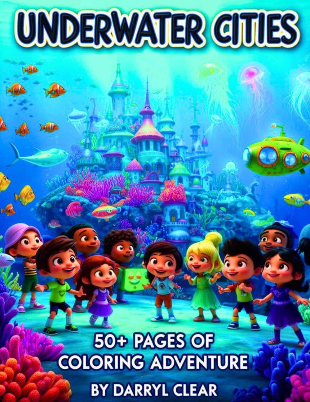 Underwater Cities 50+ Pages of Coloring Adventure