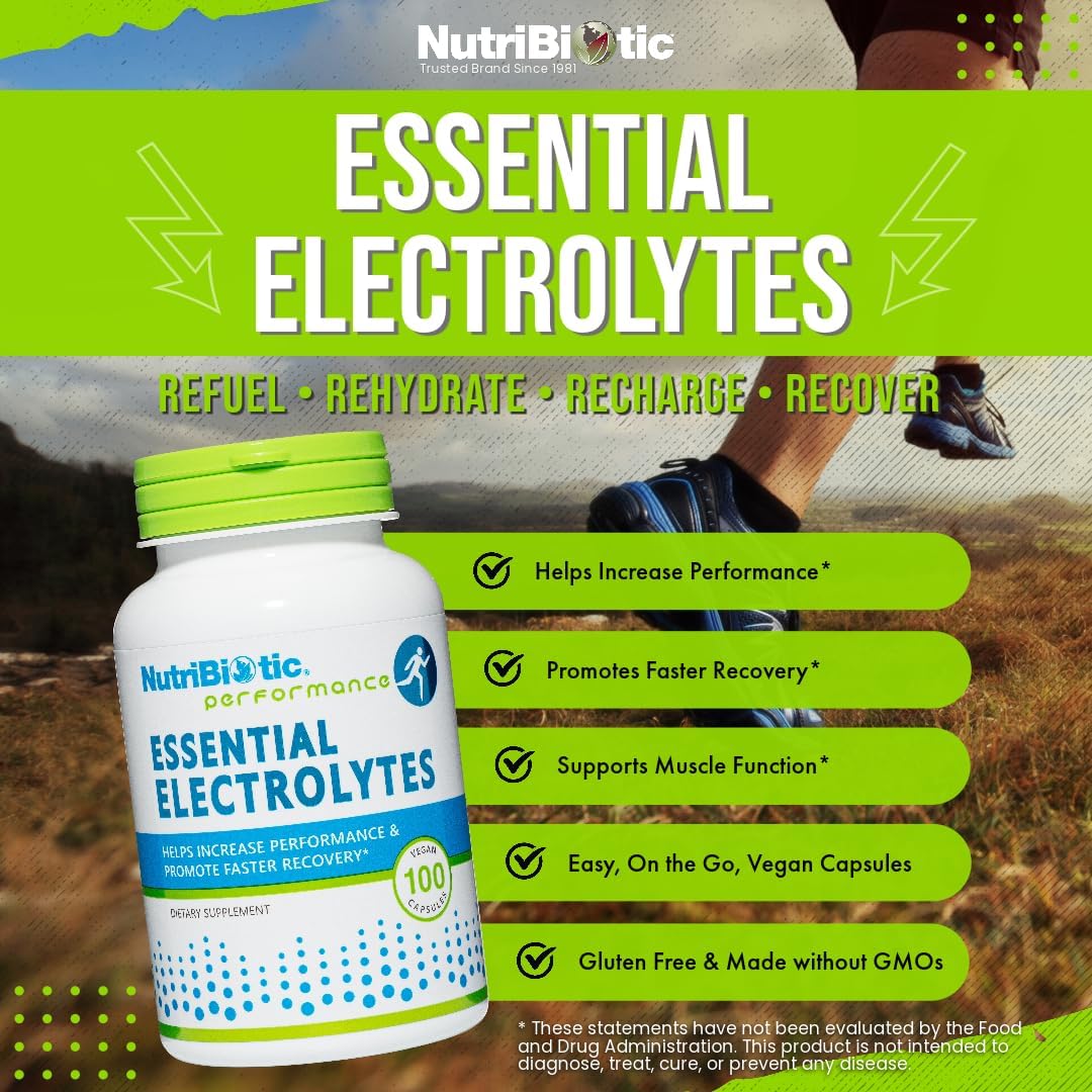 ential Electrolytes, 100 Ct sules | Supports Increased