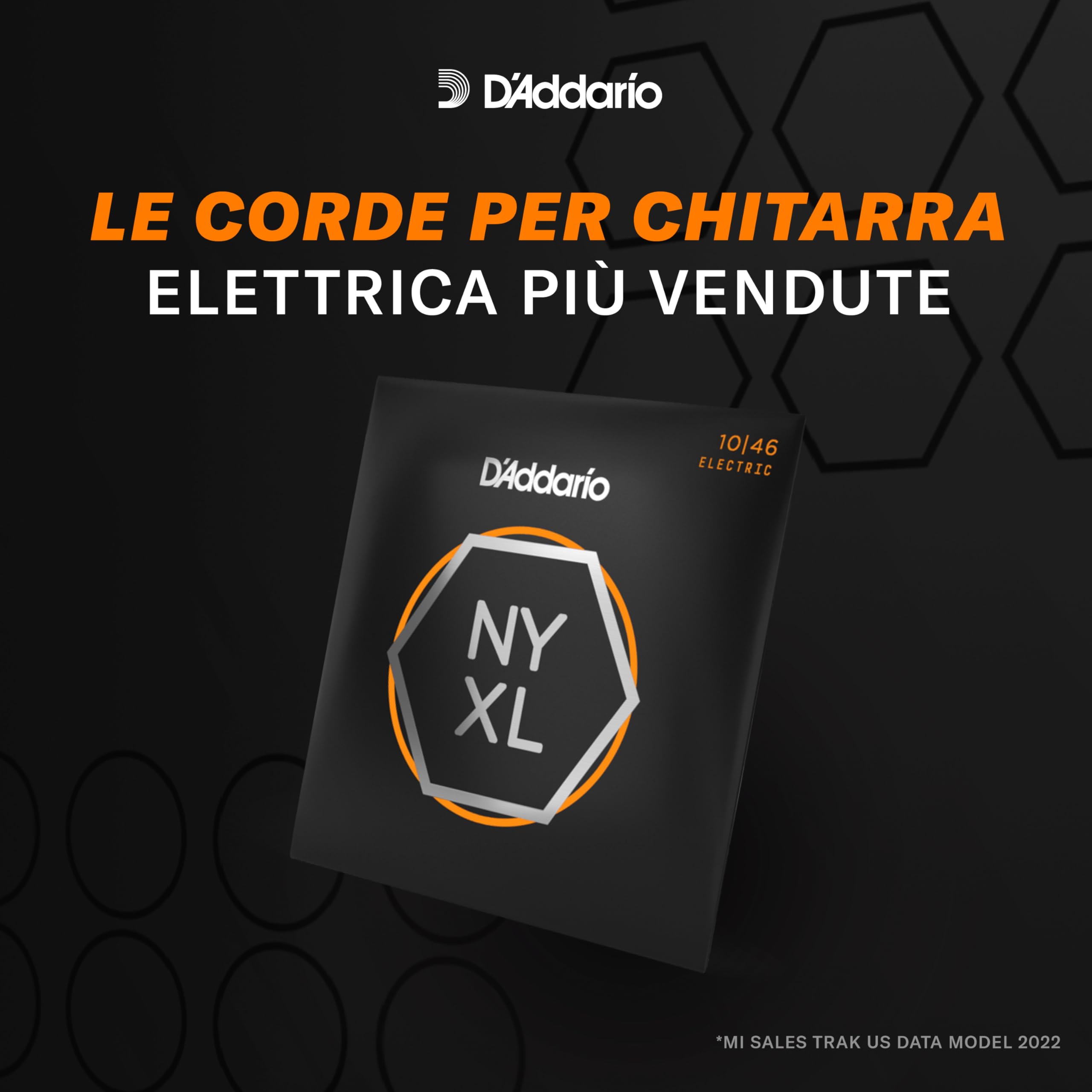 D'Addario NYXL45100 Corde per Basso Nickel Wound, Regular Light, 45-100, Scala Lunga