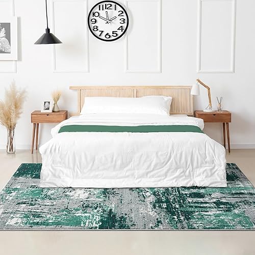 Miniatura 8 de LUXE WEAVERS Alfombra abstracta verde envejecida de 8 x 10