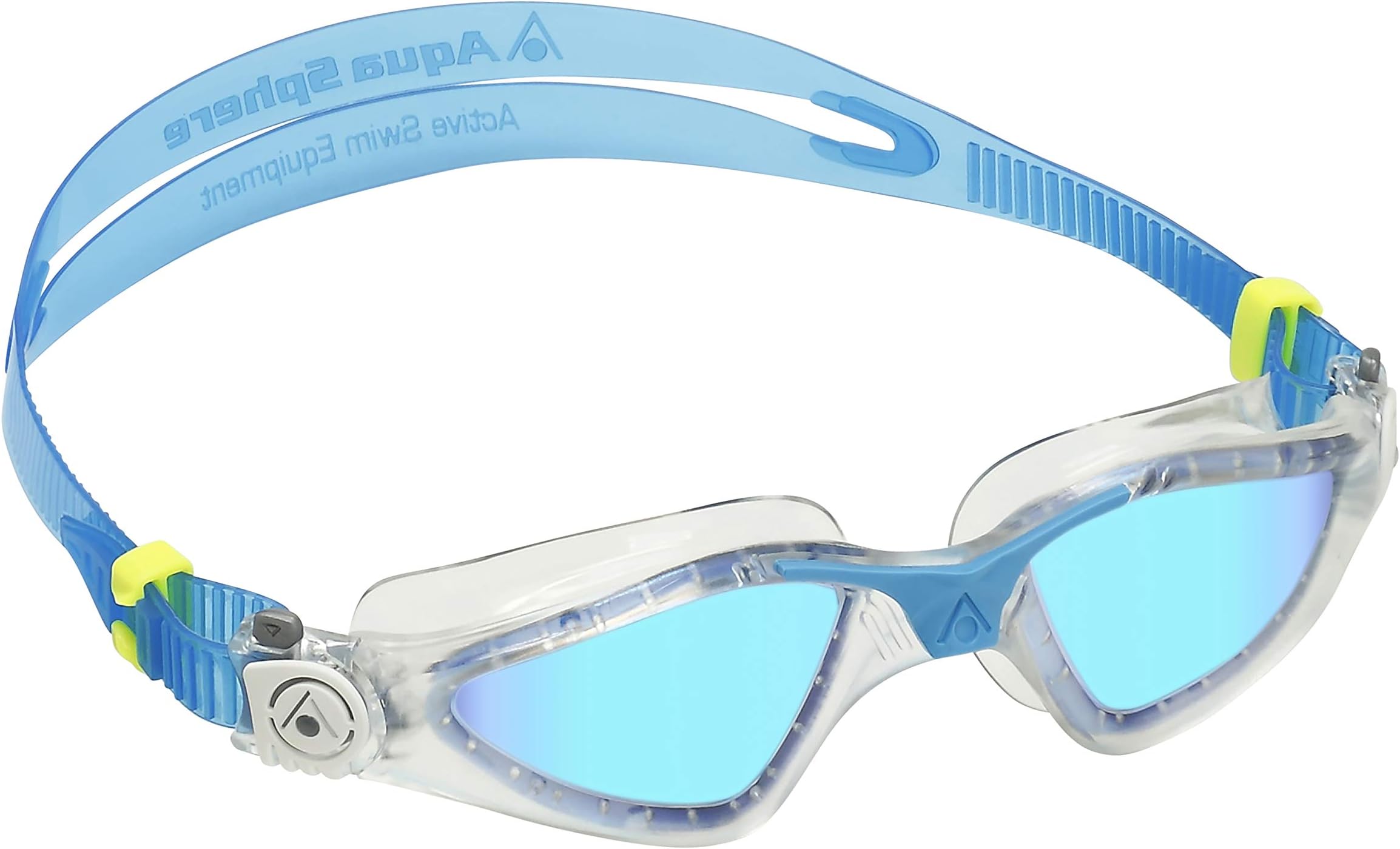 Aqua Sphere KAYENNE Goggle, blue titanium mirror lens, Translucent + Turquoise