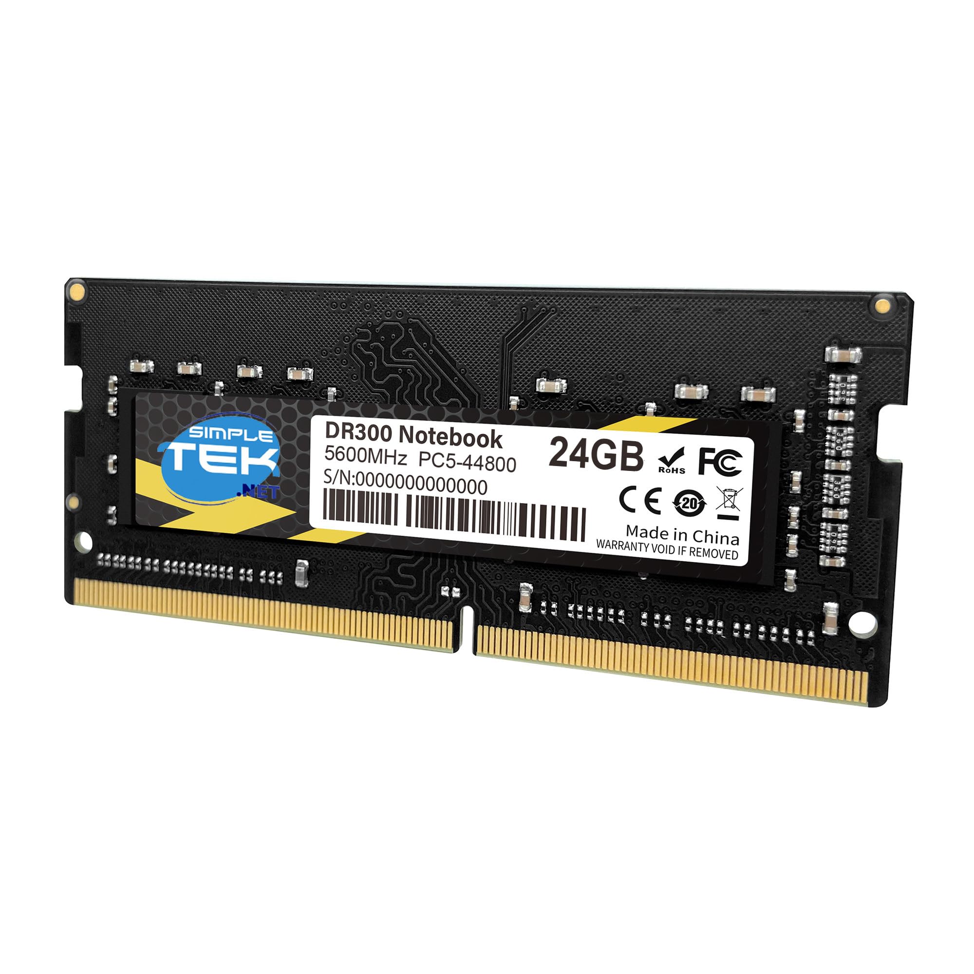 SIMPLETEK - Memoria RAM 24GB DDR5 5600 MHz - PC5-44800 - Modulo SODIMM per Notebook e PC All-in-One