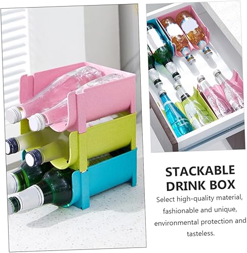 Miniatura 3 de Caja de almacenamiento de cerveza Antideslizante Caja de bebidas de otoño Contenedor de almacenamiento Estante apilable