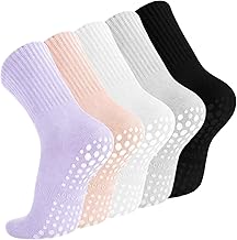 Pilates Women's Socks (5 Pairs) Yoga Socks Non-Slip Socks EU 35-43
