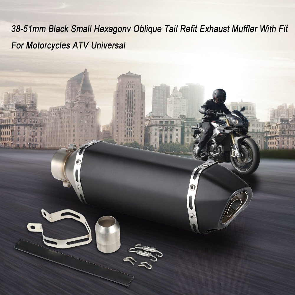 Akrapovic Auspuff Schalldämpfer 38-51mm Kohlefaser DB Killer für Sport Motorräder