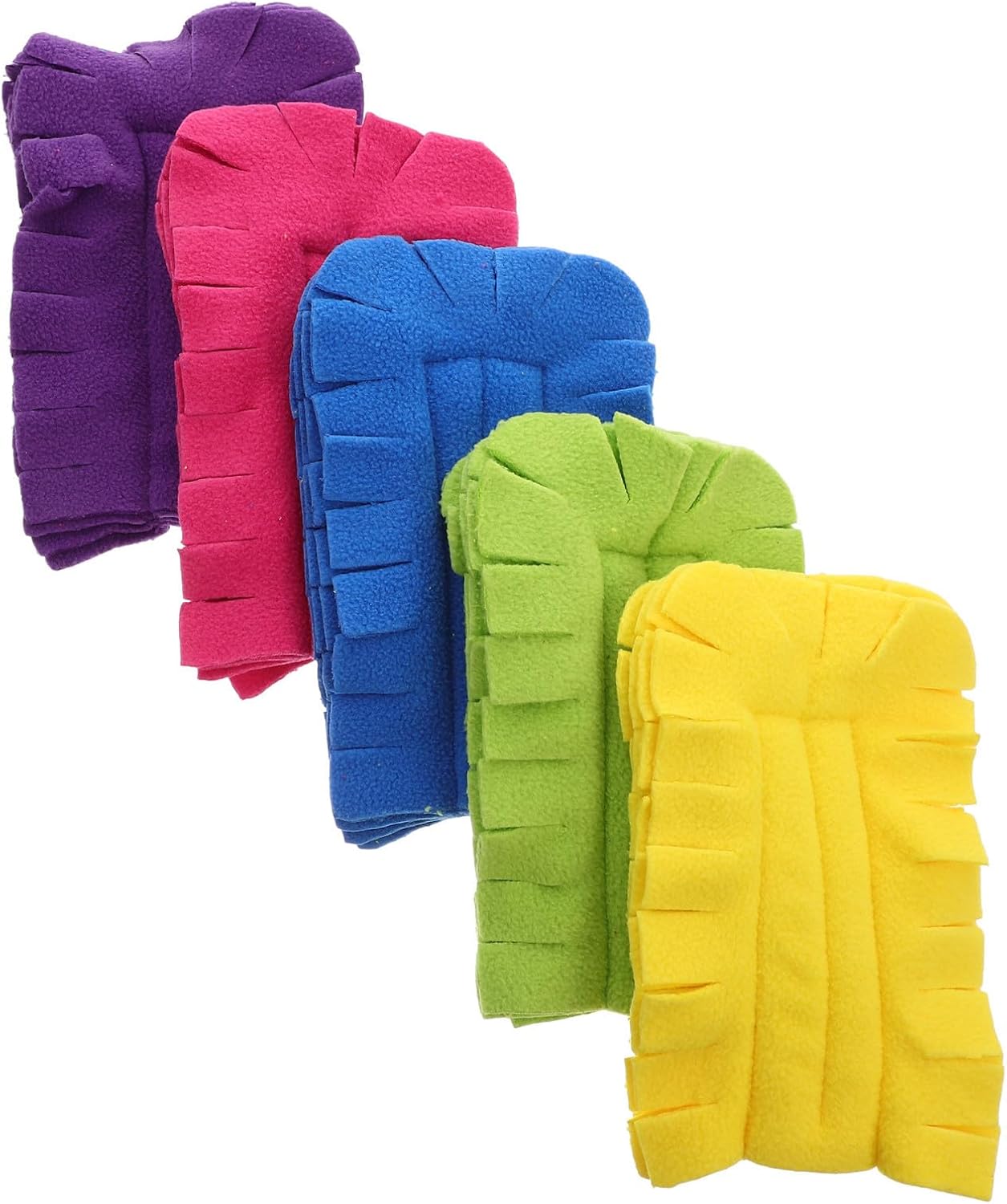 Ciieeo 5pcs Reusable Flannel Duster Refills for Handheld Tools, Heavy Duty and Washable Cleaning Pads, and Gentle Cleaning for Ceiling Fans, Windows, Hardwood Floors, and Kitchen Surfaces