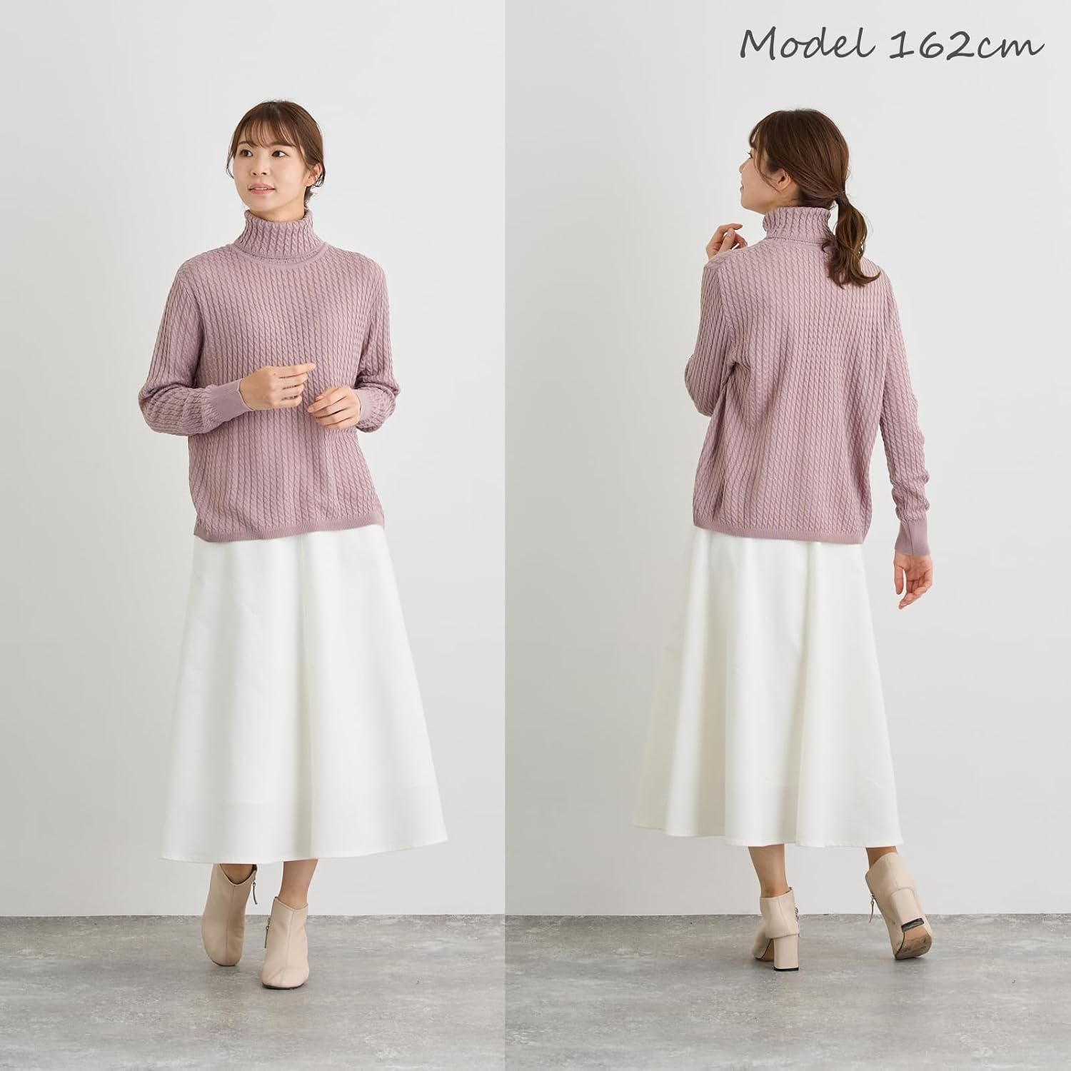 FLUTE.MF] レディース セーター 長袖 チクチクしない 洗える