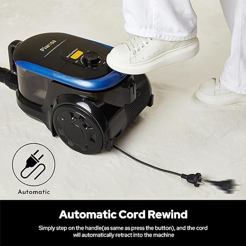 Miniatura 7 de Aircliff Piwosa - Aspiradora de recipiente, aspiradora de succión de 17 KPA para alfombrassuelos duros, aspiradora ligera sin bolsa con HEPA, 2