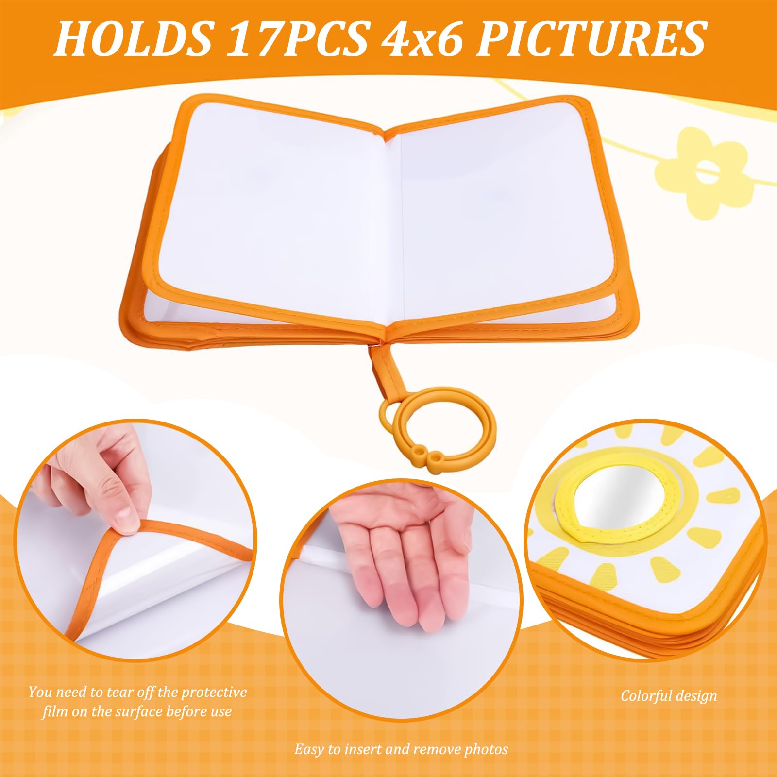 Culinavog Baby Photo Album, Soft Cloth Baby Album, My First Family Album for Newborns Sun baby Memory Book - Image 2