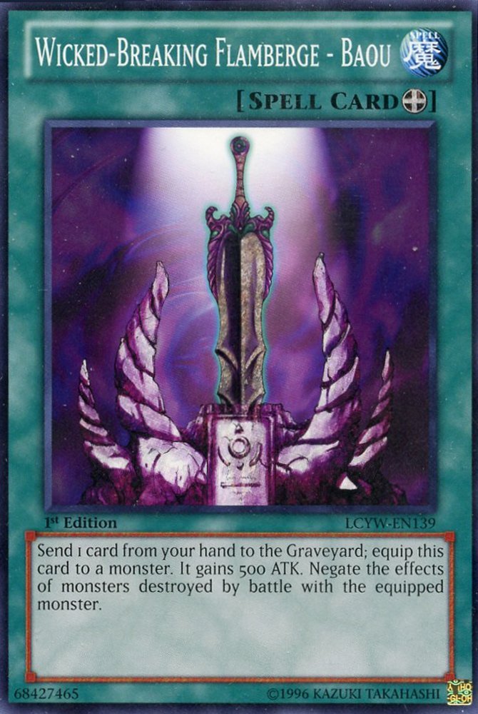 YU-GI-OH! - Wicked-Breaking Flamberge - Baou (LCYW-EN139) - Legendary Collection 3: Yugi's World - 1st Edition - Common