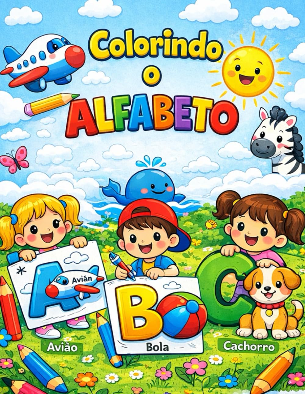 Colorindo o alfabeto: Aprendendo de forma divertida