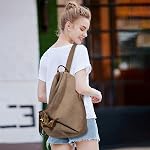 Canvas Vintage Backpack – Large Casual Daypack Outdoor Travel Rucksack Hiking Backpacks Shoulder Bag for Men Women