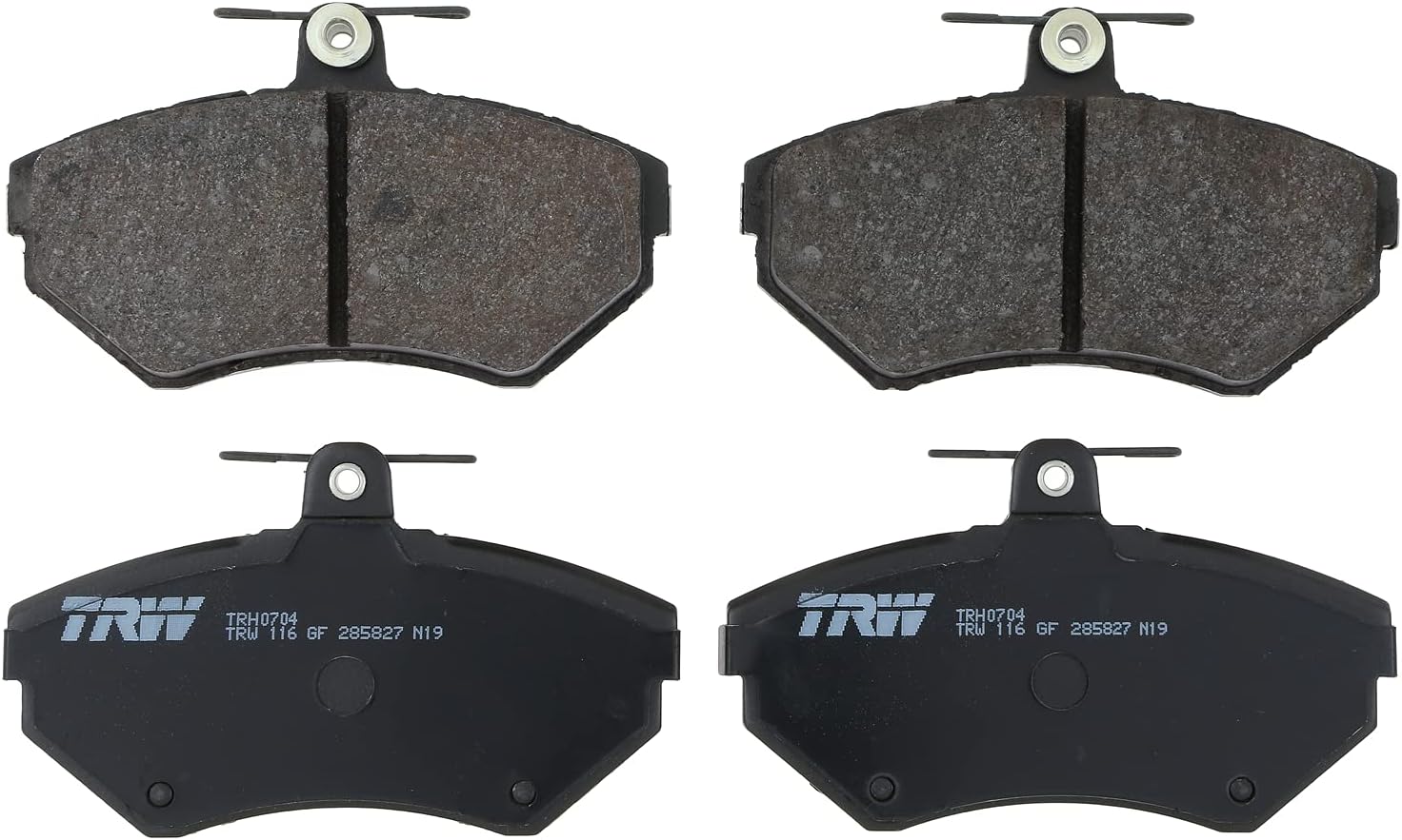 TRW Pro TRH0704 Disc Brake Pad Set For Volkswagen Cabrio 1996-2002, Front, And Other Applications