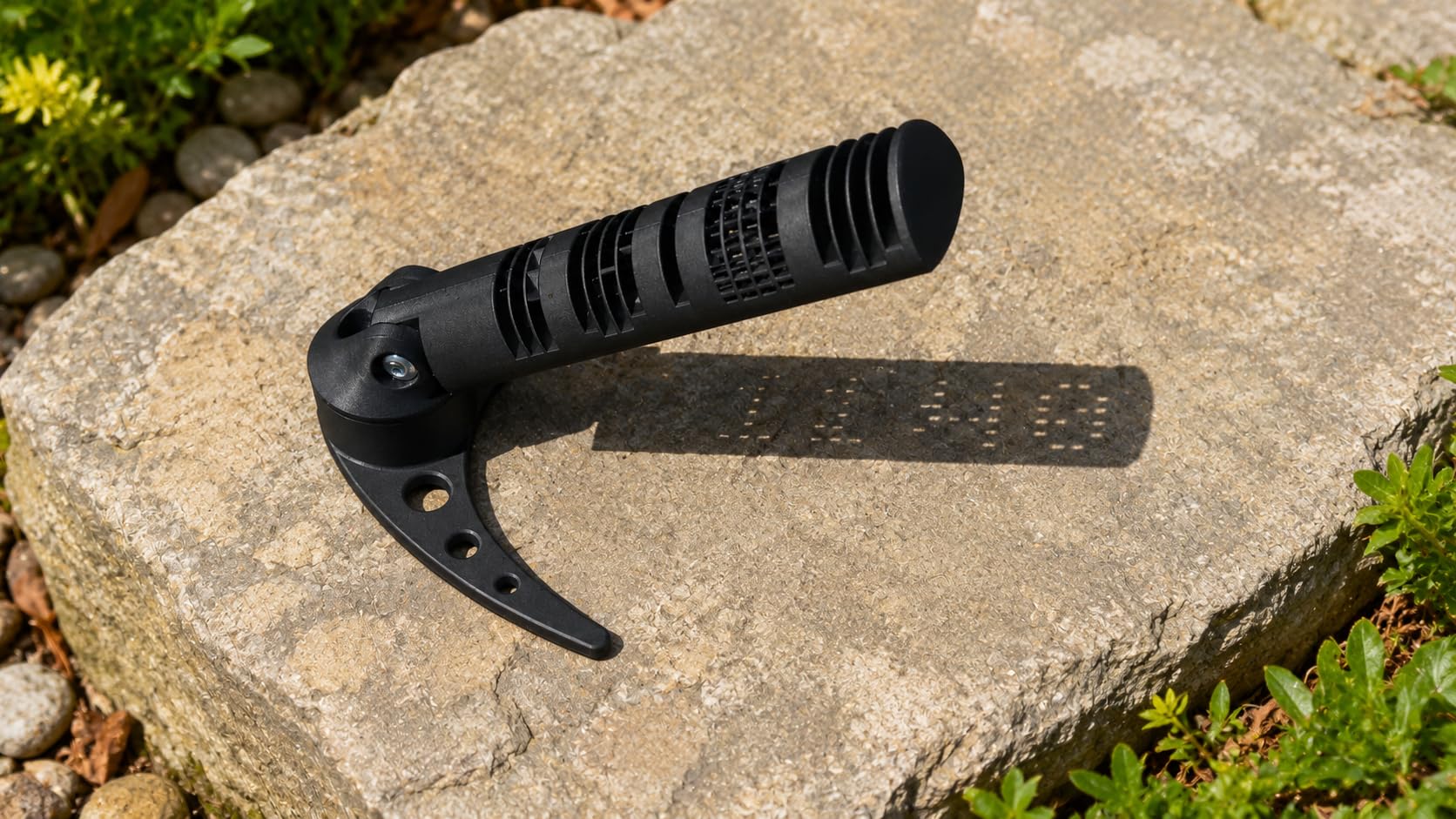 Reloj solar digital impreso en 3D negro reloj de sol moderno para casa