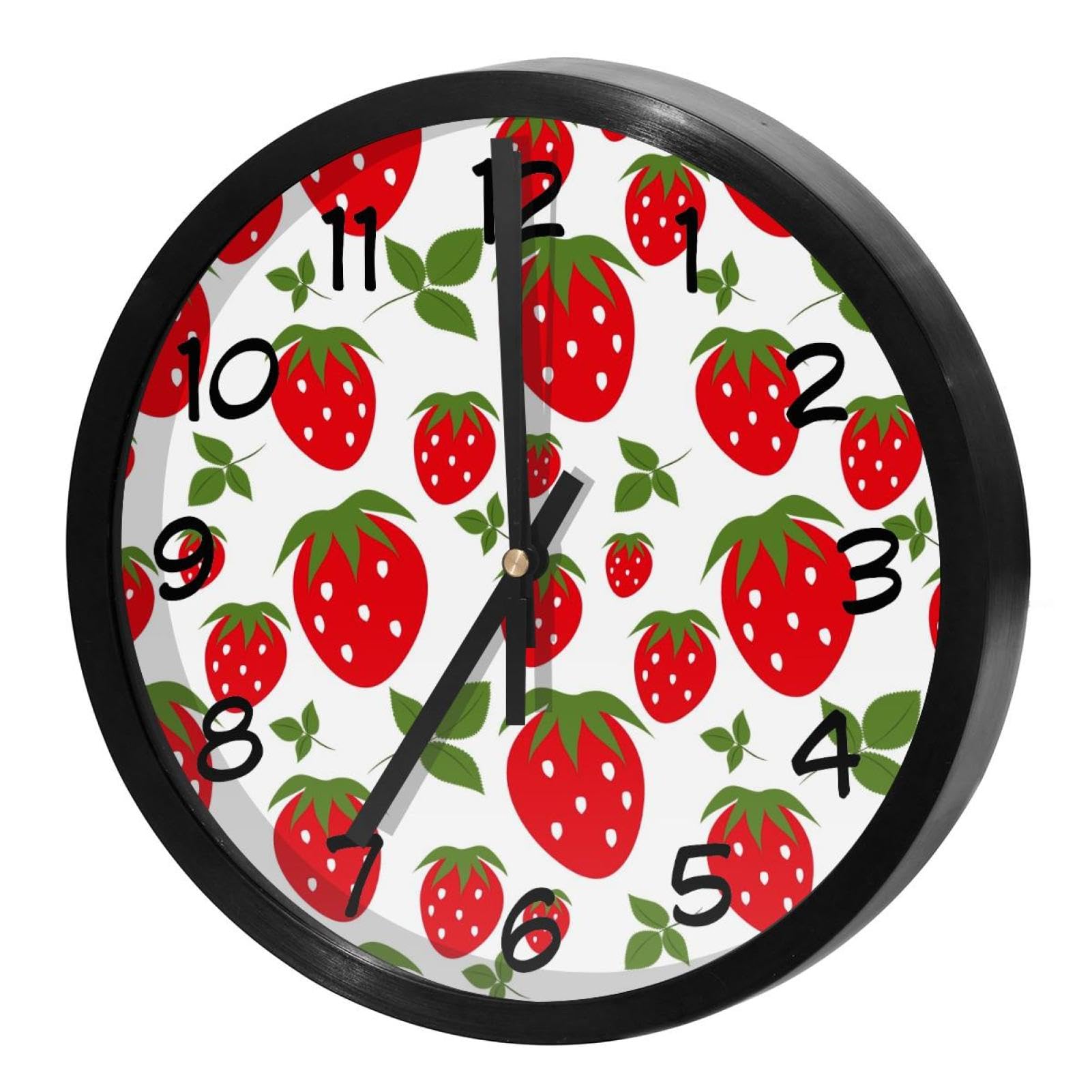 Horloge murale silencieuse à piles ronde pour école et chambre d'enfant