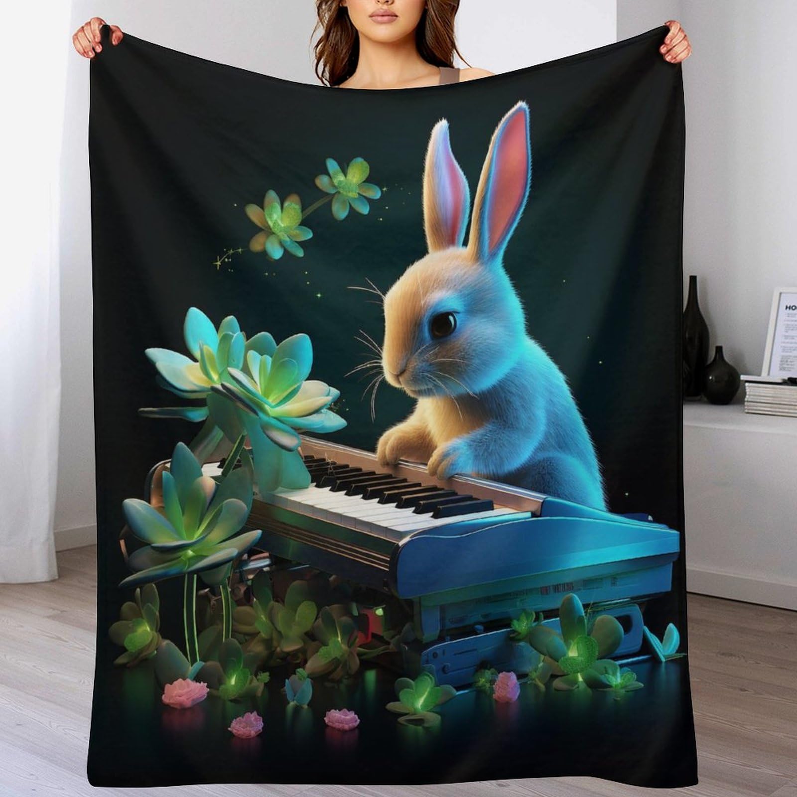 Manta de forro polar con tacto premium de alta densidad de 180 x 200 cm
