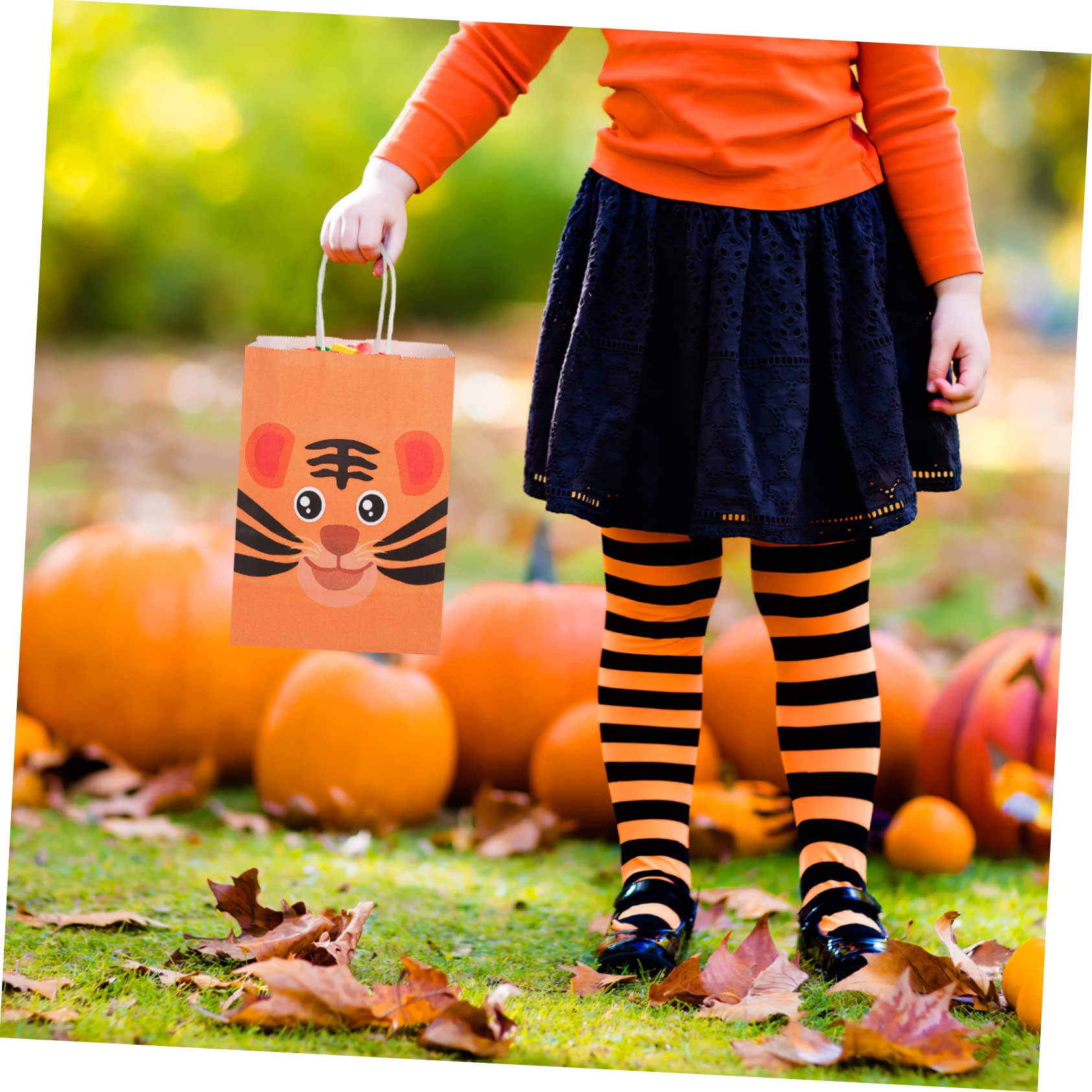 FRCOLOR Bolsas De Para Cumpleaños Infantiles Papel Kraft Animales Unidades Prácticas y Fáciles De Transportar