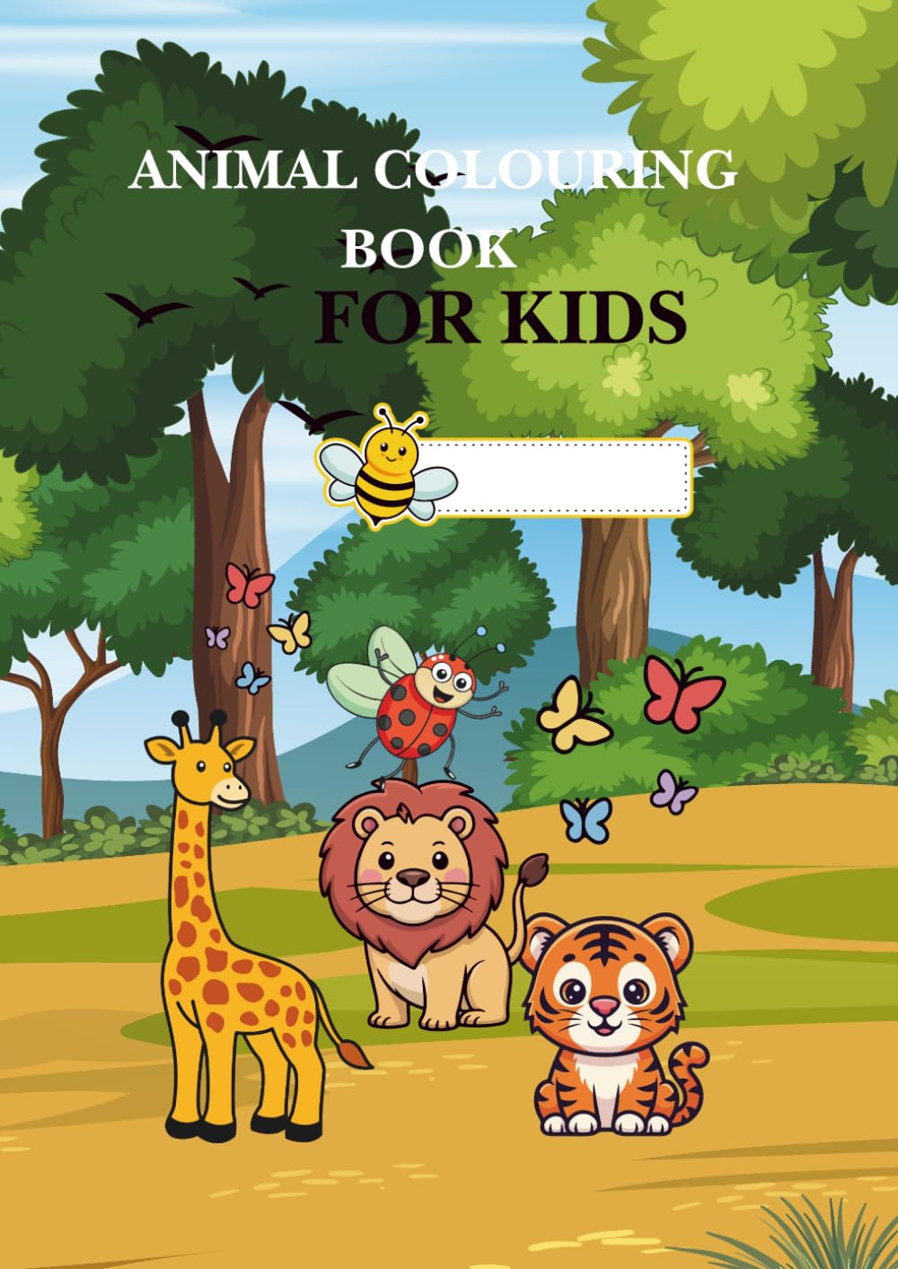 ANIMAL THEMED COLOURING BOOK FOR KIDS