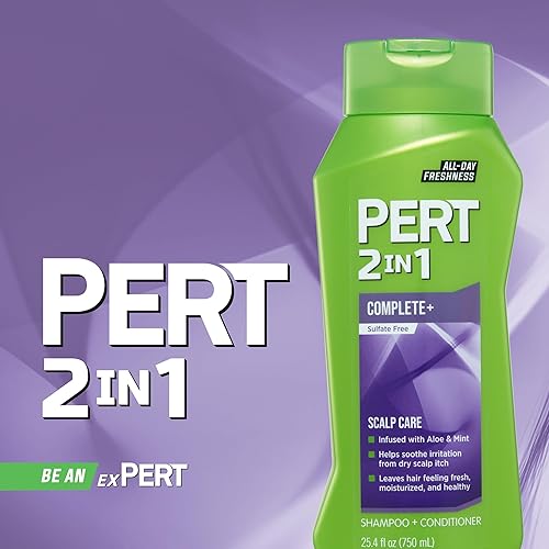 Miniatura 5 de PERT Champú y acondicionador 2 en 1 Complete Plus Scalp Care - Tratamiento de picazón en el cuero cabelludo - Champú y acondicionador sin sulfato