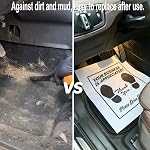 White Car Paper Floor Mats :200Pcs Disposable Floor Cars Auto Vehicles Automotive Mat Covers Protector Detailing Detail Wash Temporary 16x20inch