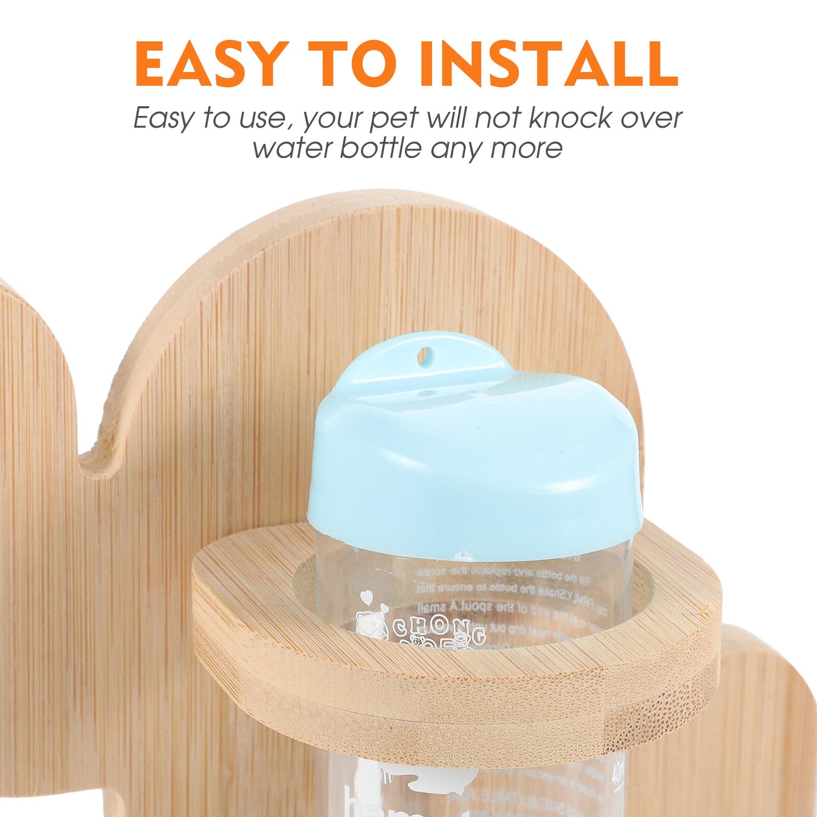 SHINEOFI Biberon pour Rongeurs Transparent Distributeur Eau Automatique pour Chinchilla et Petits Animaux avec Support Vertical Facile à Utiliser et Observer Le Niveau Couleur Aléatoire