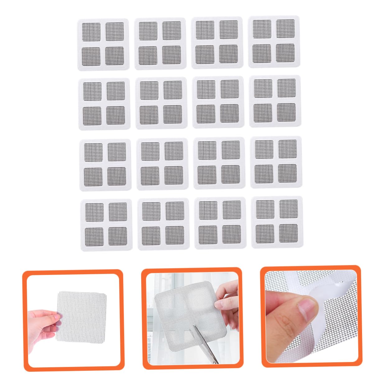 LIFKOME 30sheets Window Screen Repair Mesh Patch Self-Adhesive Screen Repair Kit for of Tears and and Doors and Easy to Use