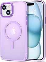 Vista 110 de Anuck - Funda magnética para iPhone 11 compatible con MagSafe, carcasa trasera mate translúcida dura, borde de TPU, delgada, resistente a impactos