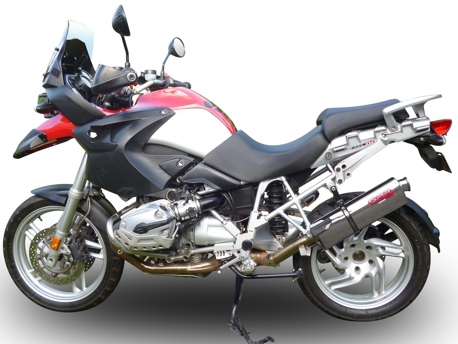 auspuff gpr zugelassen edelstahl trioval, db-killer dabei, bw.12.tri kompatibel mit bmw r 1200 gs - adventure 2004 2005 2006 2007 2008 2009 mototopgun