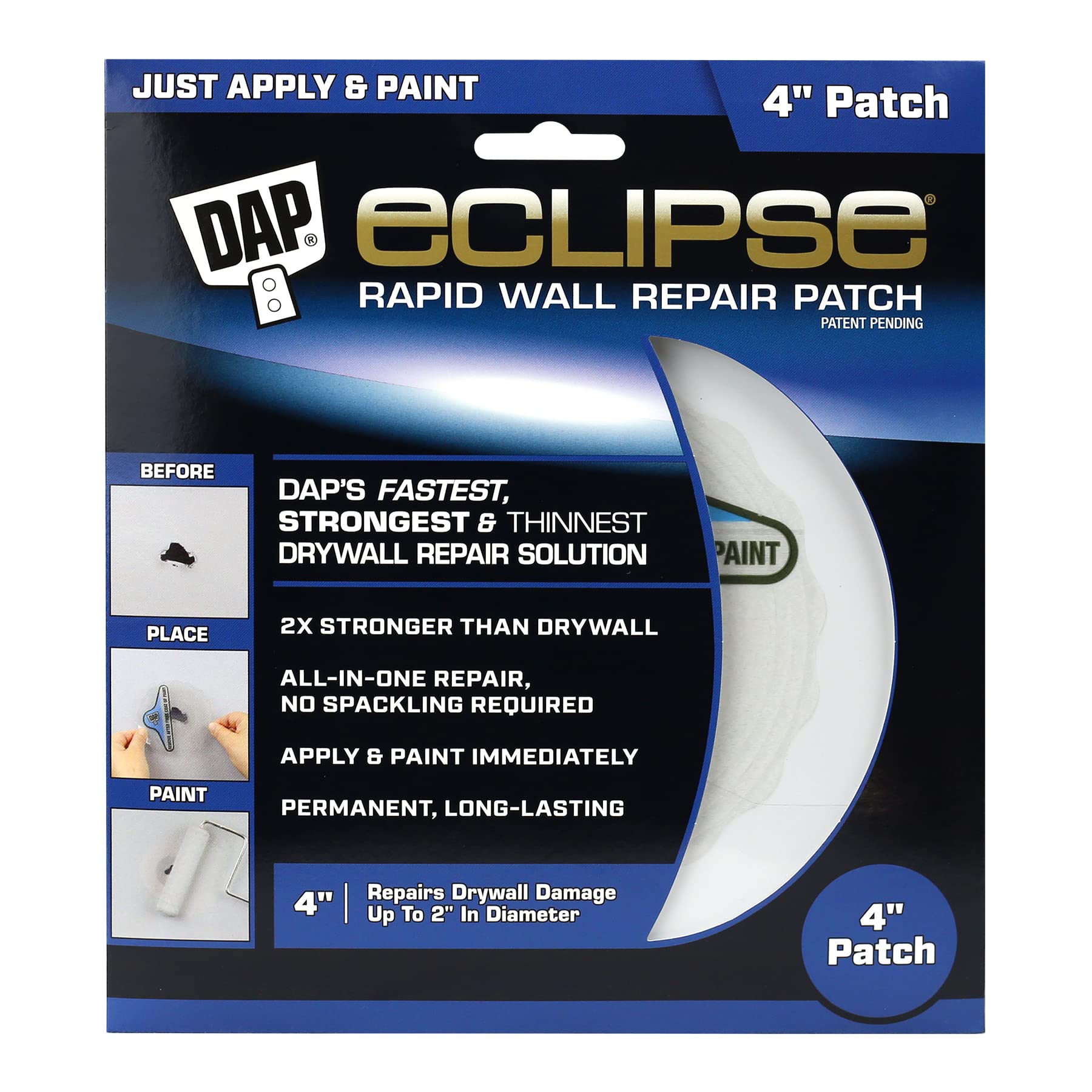 DAP Eclipse Rapid Wall Repair Patch, 4 in (7079809163)
