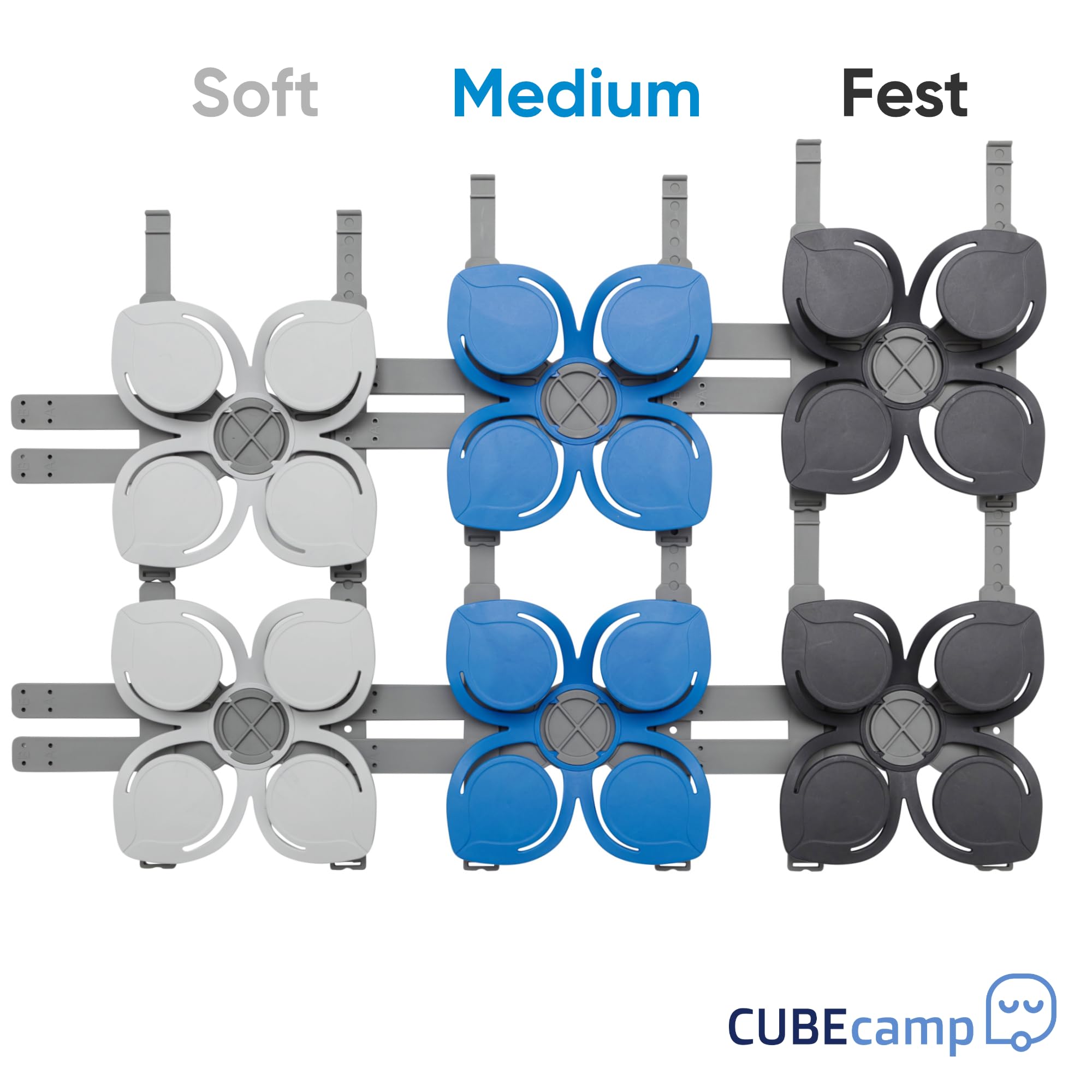 CubeSleep Bettsystem CUBEcamp Set | Schlafsystem für unterwegs | Lattenrost System variabel einsetzbar