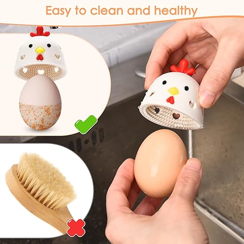 Miniatura 4 de LIYUPOND Limpiador de cepillo de huevos frescos, limpiador de huevos para huevos frescos, lavadora de huevos para huevos frescos, herramientas de