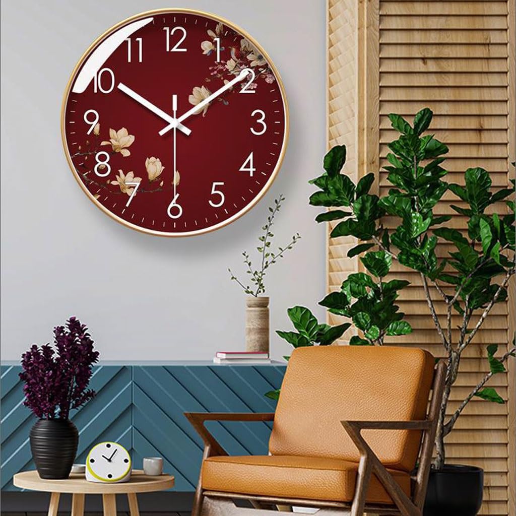 Orologio da parete Orologio da parete for soggiorno Orologio da parete Orologio da parete Orologio da parete in stile cinese Orologio al quarzo creativo silenzioso Reloj De Pared(B)