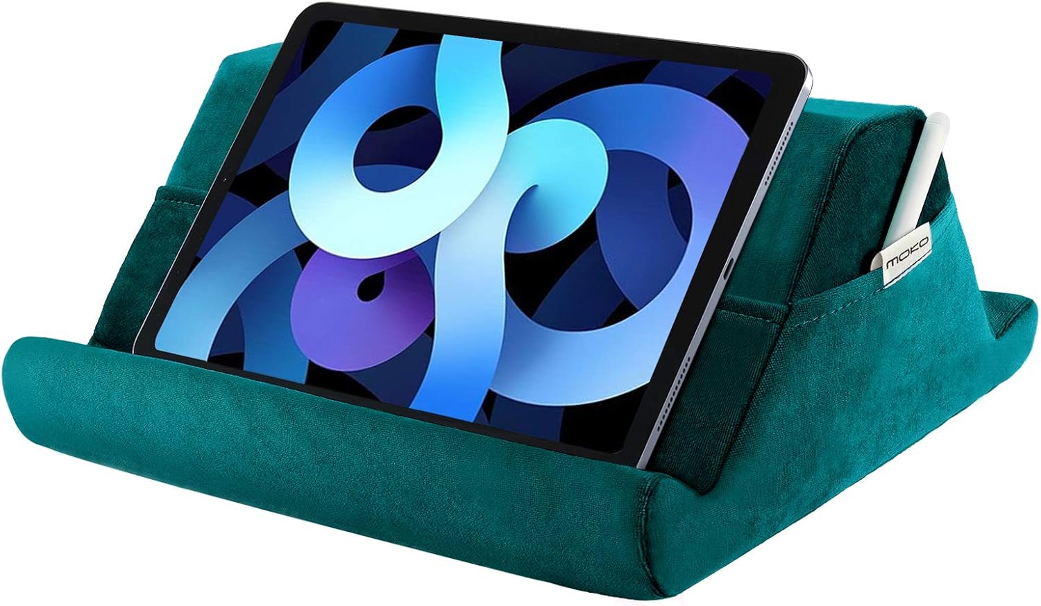 MoKo Soporte de Almohada de Terciopelo para Tableta, Multi-ángulo Suave Portátil de Lectura Compatible con iPad Air 5 10.9, iPad Mini 6/8ª10.2/Air 4ª10.9/10.2
