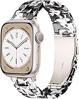 Vista 55 de Lightweight Resin Band For Apple Watch Series 11 10 SE 9 8 7 6 5 4 3 2 1 Ultra 3 2, Fashion Adjustable Replacement Strap for iWatch Bands 38mm 40mm