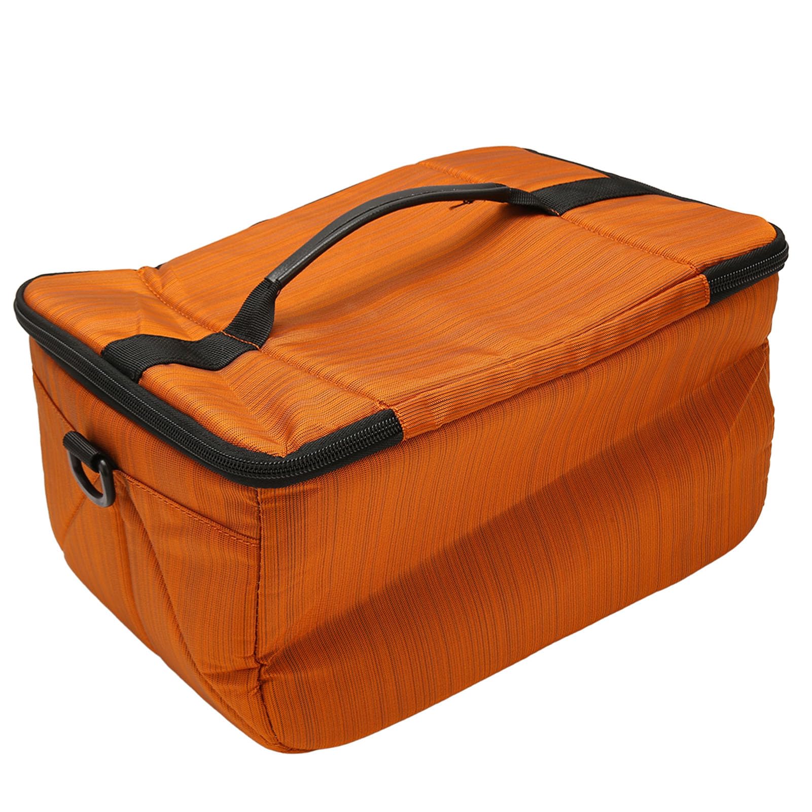 Bolsa Impermeable para Cámara Naranja, Mochila DSLR de Gran Capacidad con 6 Divisores, Capacidad para 2 Cámaras y 6 Lentes, con Correa Ajustable, para Fotógrafos