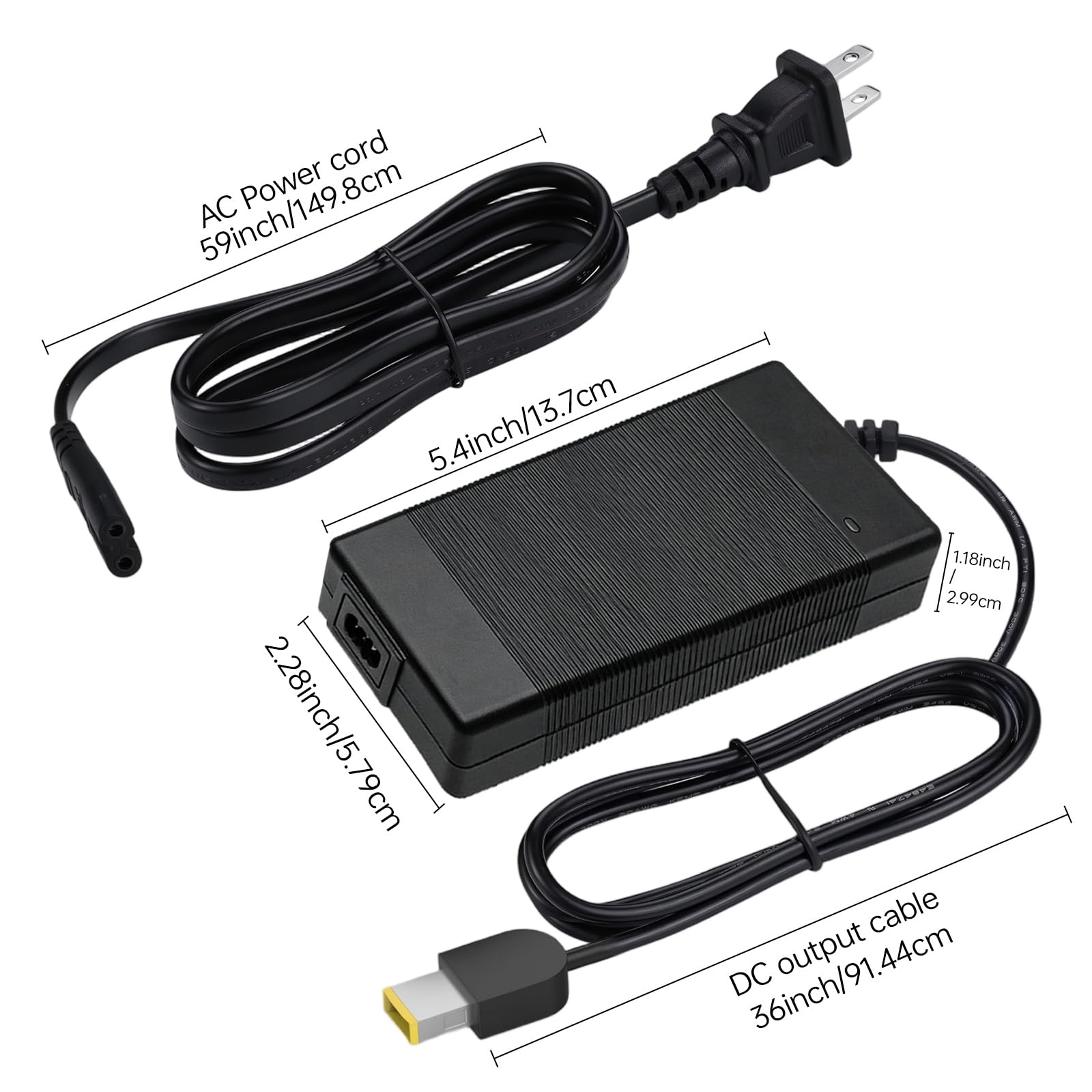 Chargeur pour scooter Unagi 33,6 V 2 A compatible avec scooter Unagi Model One E350 E500