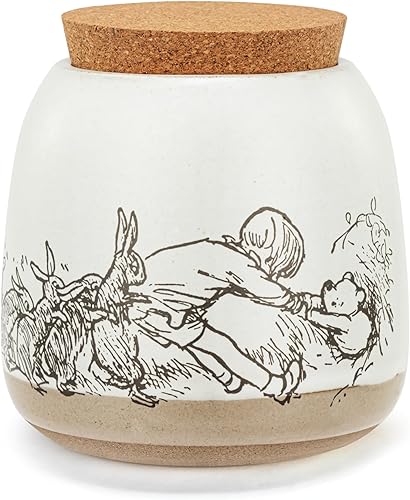 Miniatura 7 de DEMDACO Heartful Home by Tracy Pesche Collection - Tarro pequeño de cerámica con tapa de corcho, diseño de corazón rojo, puntos y rayas negras, 4.5