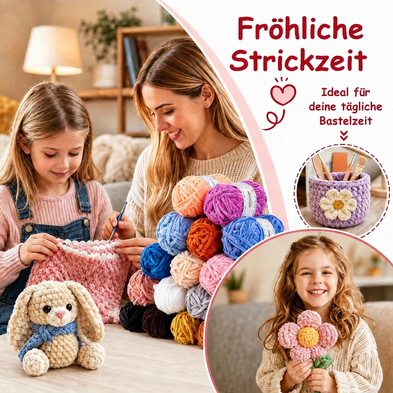 ilauke 20 x 30 g przędza szenilowa, miękka gruba przędza szenilowa, do robienia na drutach i szydełkowania, akcesoria do szydełkowania, torebki, na ubrania, koce, torby, DIY, 20 x 30 g